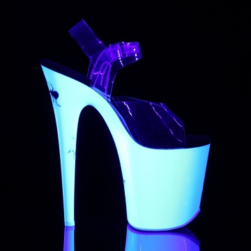 Pleaser FLAMINGO-808SW Clr/Neon White