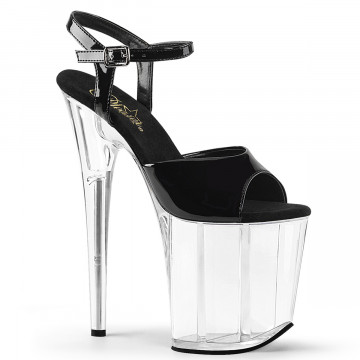 Pleaser FLAMINGO-809 Blk Pat/Clr
