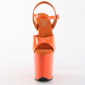 Pleaser FLAMINGO-809 Orange Pat/Orange