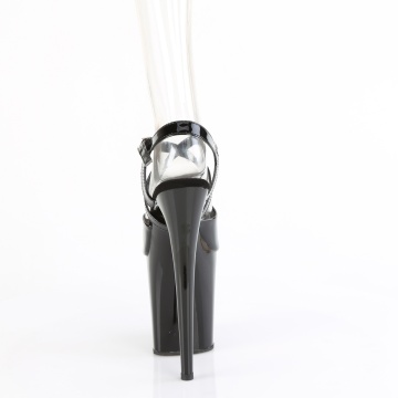 Pleaser FLAMINGO-824 Blk Pat/Blk