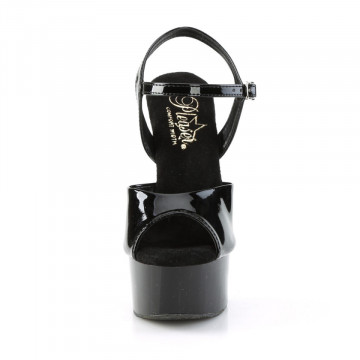 Pleaser GLEAM-609 Blk Pat/Blk