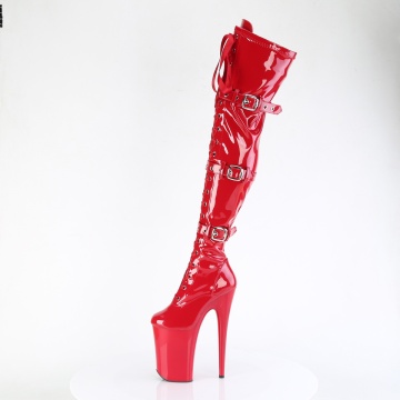 Pleaser INFINITY-3028 Red Str Pat/Red - Img 3