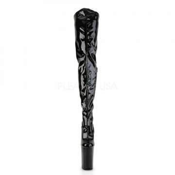 Pleaser INFINITY-4000 Blk Str Pat/Blk
