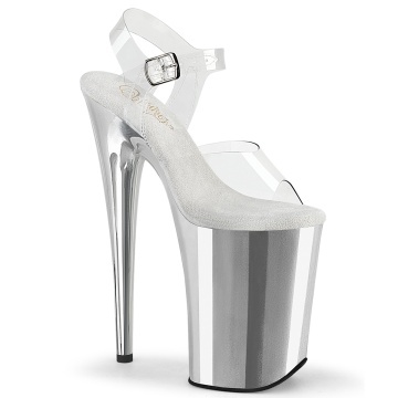 Pleaser INFINITY-908 Clr/Slv Chrome