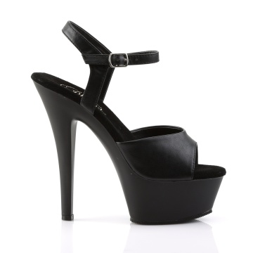 Pleaser KISS-209 Blk Faux Leather/Blk Matte