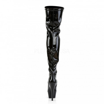 Pleaser KISS-3000 Blk Str Pat/Blk