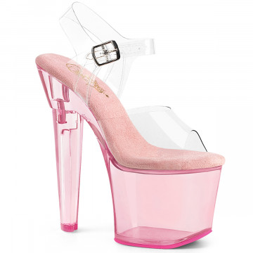 Pleaser LOVESICK-708T Clr/B. Pink Tinted