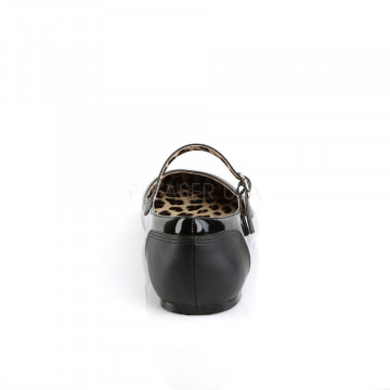 Pleaser Pink Label ANNA-02 Blk Pat-Faux Leather