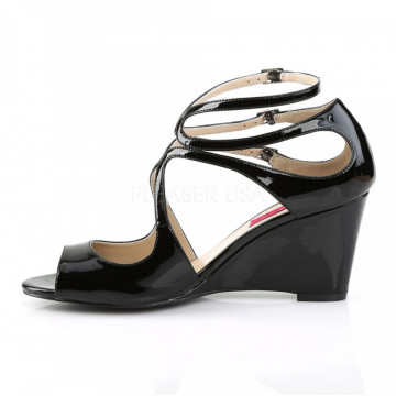 Pleaser Pink Label KIMBERLY-04 Blk Pat