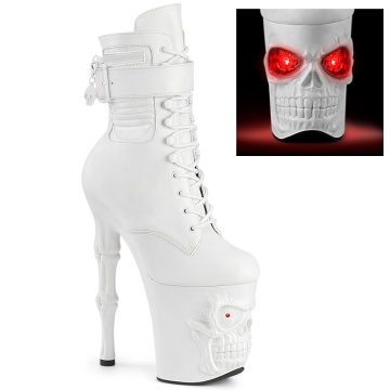 Pleaser RAPTURE-1020STR-LT Wht Faux Leather/Wht Matte - Img 1