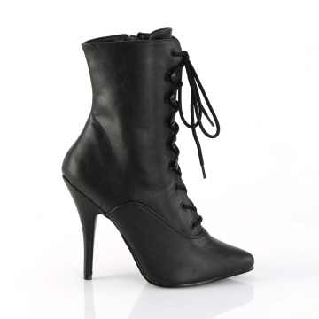 Pleaser SEDUCE-1020 Blk Faux Leather