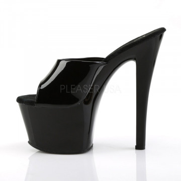 Pleaser SKY-301 Blk Pat/Blk