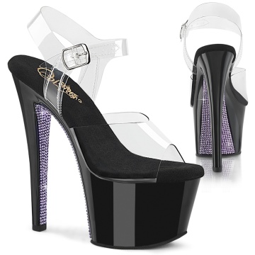 Pleaser SKY-308CRS Clr/Blk-Lavender RS - Img 1