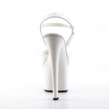 Pleaser SKY-309 Wht Pat/Wht