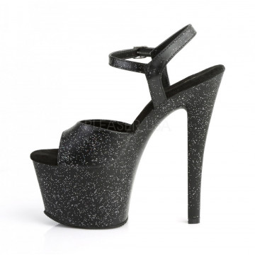 Pleaser SKY-309MMG Blk Faux Leather/Blk Matte