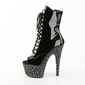 Pleaser STARDANCE-1021 Blk Pat/Blk-Slv Multi RS