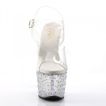 Pleaser STARDANCE-708 Clr/Clr-Slv Multi RS