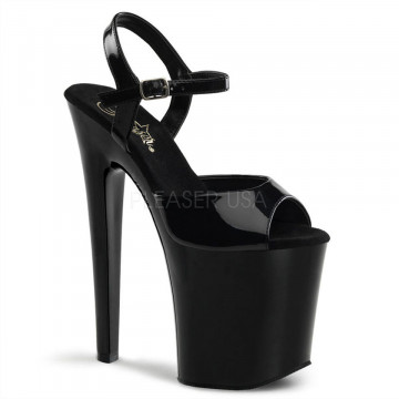 Pleaser XTREME-809 Blk Pat/Blk