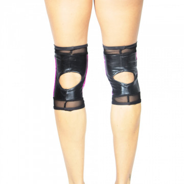 VELVET GRIP KNEE PADS W0226 nero e rosa