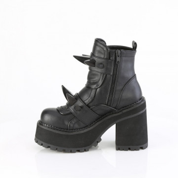 Stivali Demonia Cult ASSAULT-72Blk Vegan Leather
