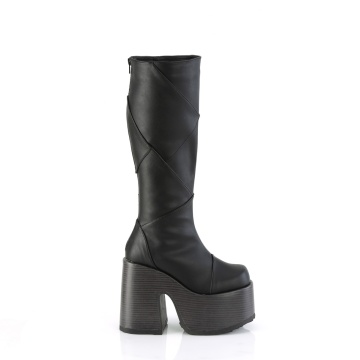 Demonia Cult CAMEL-280 Blk Vegan Leather