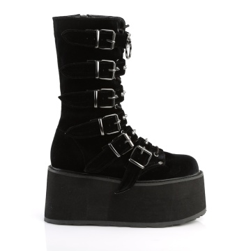 Demonia Cult DAMNED-225 velluto nero