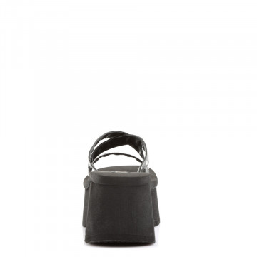 Demonia Cult FUNN-19 Blk Vegan Leather