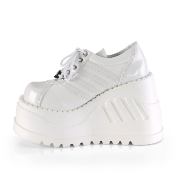 Demonia Cult bianche Ecopelle STOMP-08