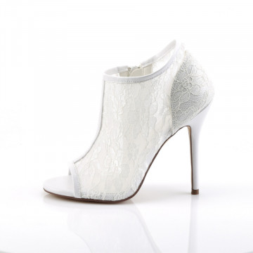Fabulicious AMUSE-56 Ivory Lace-Mesh