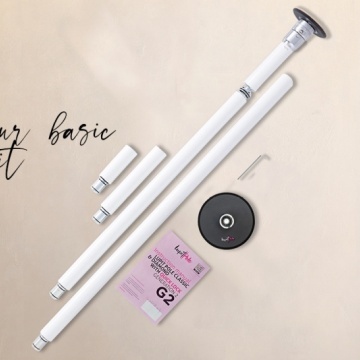 Lupit g2 bianco pole dance home