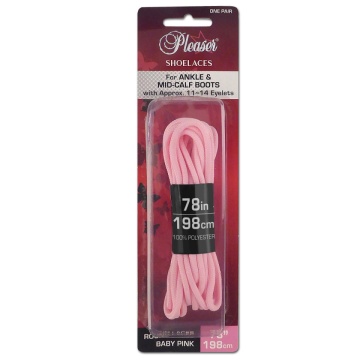 Per stivaletti Lacci da 198cm Rosa chiaro - Pleaser