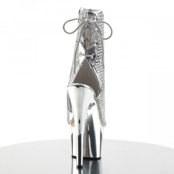 Pleaser ADORE-1018DCS Slv Multi RS/Slv Chrome