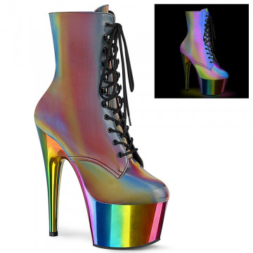 Pleaser ADORE-1020RC-REFL Rainbow Reflective/Rainbow Chrome