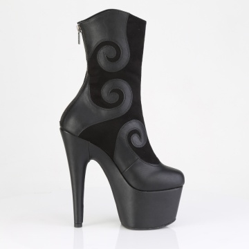 Pleaser ADORE-1034 Blk Faux Suede-Faux Leather/Blk Matte - Img 4
