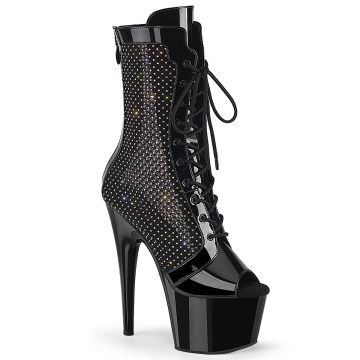 Pleaser ADORE-1048RSNT Blk Pat-Mesh-RS/Blk