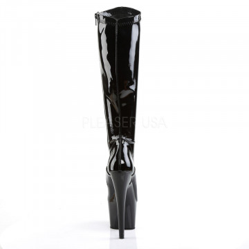 Pleaser ADORE-2000 Blk Str Pat/Blk