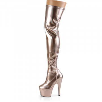 Pleaser ADORE-3000HWR Rose Gold Str. Holo/Rose Gold Holo