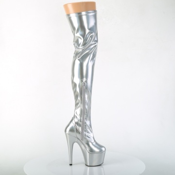 Pleaser ADORE-3000HWR Slv Str. Holo/Slv Holo