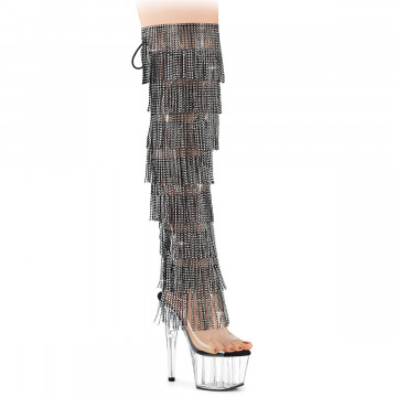 Pleaser ADORE-3019C-RSF Clr-Blk/Clr