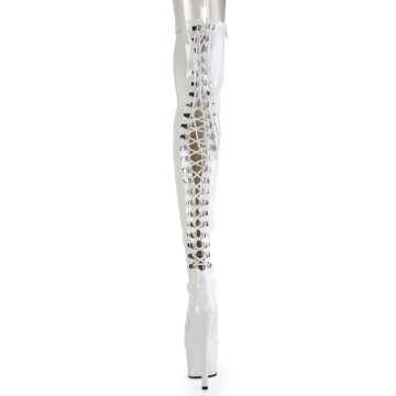 Pleaser ADORE-3063 Wht Str Pat/Wht - Img 4