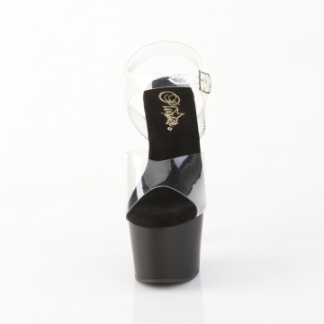 Pleaser ADORE-708 Clr/Blk Matte