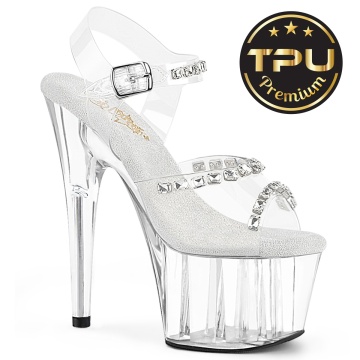Pleaser ADORE-708PREM-STN Clr TPU/Clr
