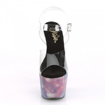 Pleaser ADORE-708REFL Clr/Purple-Blue Reflective