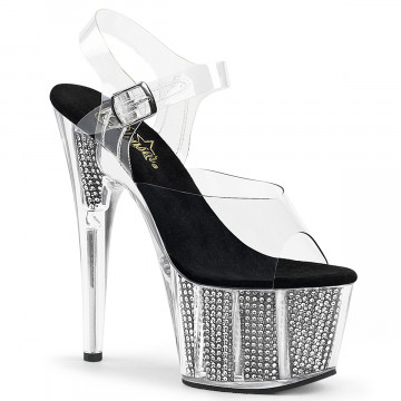 Pleaser ADORE-708SRS Clr/Blk SRS