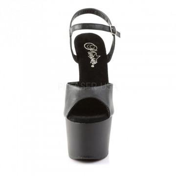 Pleaser ADORE-709 Blk Faux Leather/Blk Matte
