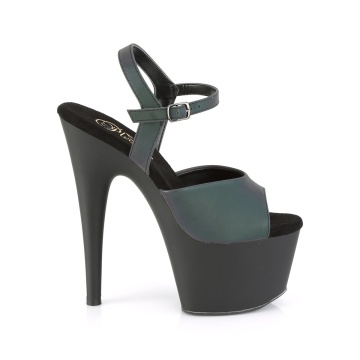 Pleaser ADORE-709REFL Green Multi Reflective/Blk Matte