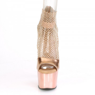 Pleaser ADORE-765RM R.Gold Metallic Pu-RS Mesh/R.Gold Chrome