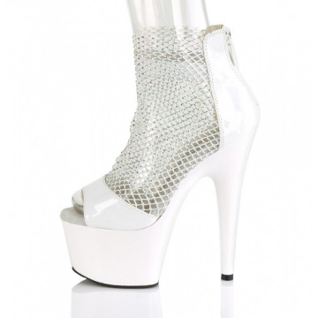 Pleaser ADORE-765RM Wht Pat-RS Mesh/Wht