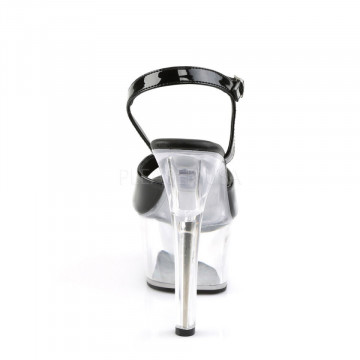 Pleaser ASPIRE-609 Blk Pat/Clr