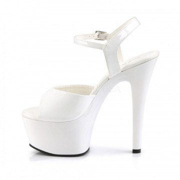 Pleaser ASPIRE-609 Wht Pat/Wht